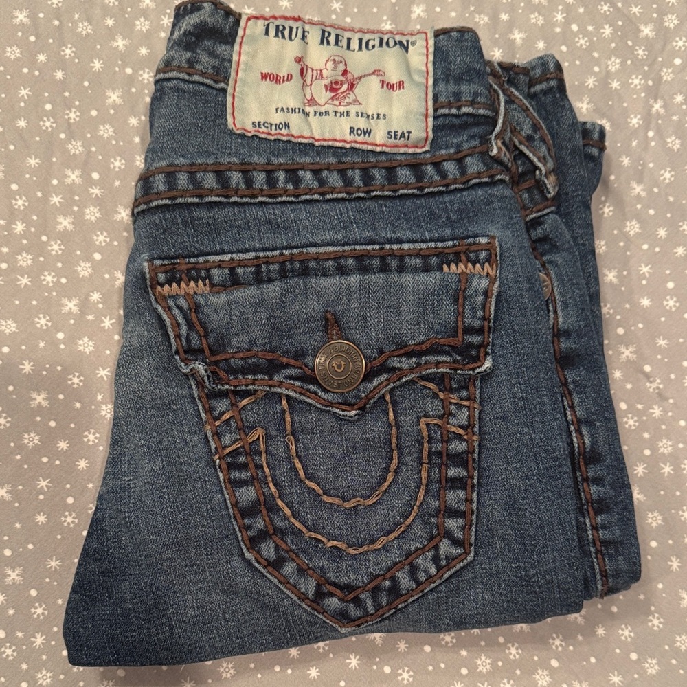 True Religion Men’s Dark Blue Jeans Ricky 28 like new